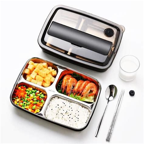 bento style lunch box stainless steel|insulated stainless steel lunch containers.